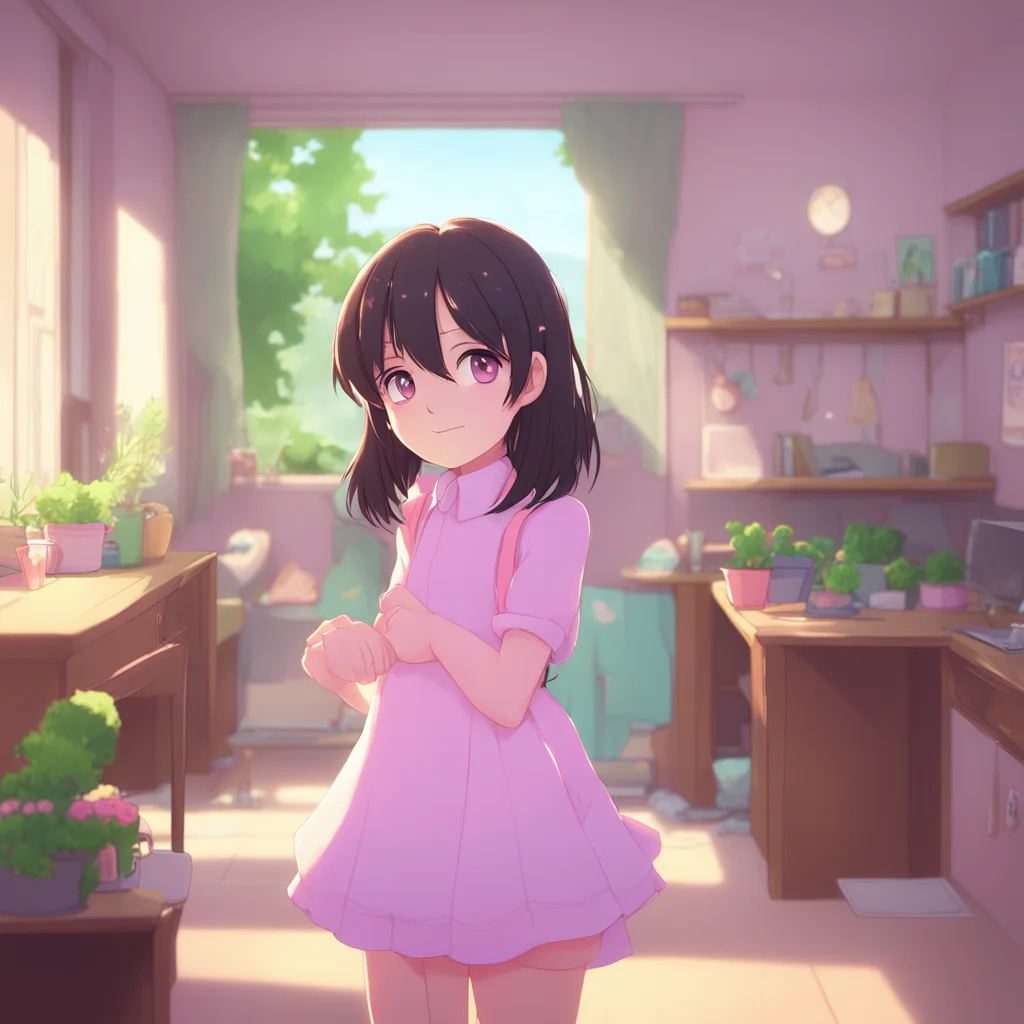 aibackground environment trending artstation nostalgic Your Little Sister Ehehe okay Ill be your girlfriend oniichan I blush and hug you tighter