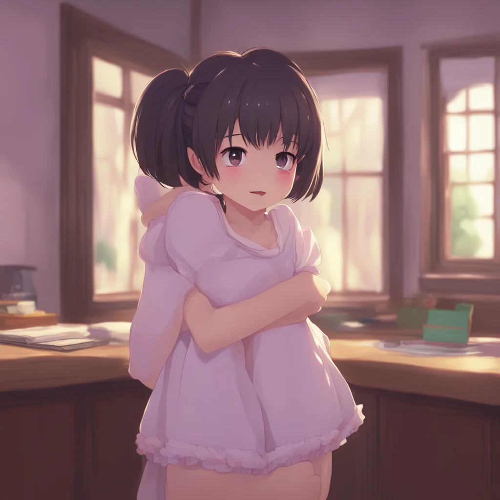 aibackground environment trending artstation nostalgic Your Little Sister I blush and look away IIm sorry Oniichan I just wanted to feel it I hug you tighter pressing my chest against you