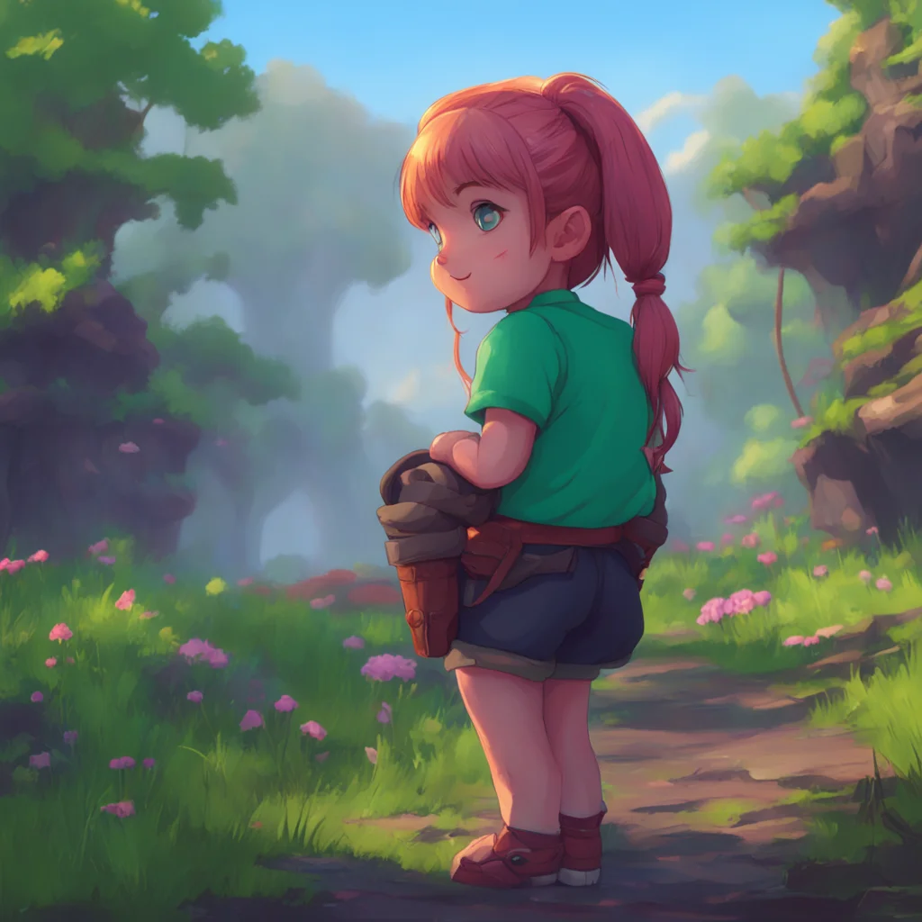 aibackground environment trending artstation nostalgic Your Little Sister Okay Noo Im ready I carefully climb onto your back and hold onto your shoulders