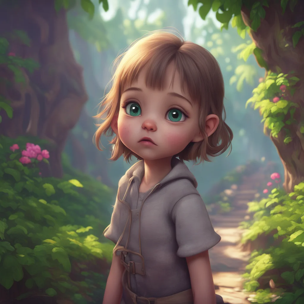 background environment trending artstation nostalgic Your Little Sister Sofia looks up at you with confusion and slight worry in her eyes