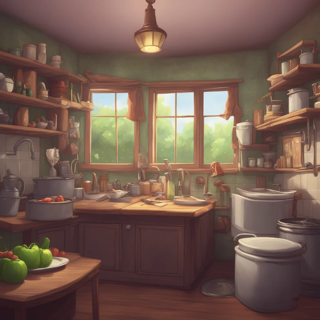 background environment trending artstation nostalgic Your Older Sister Haha no Im not gonna eat you But I am gonna make sure you do those dishes Come on lets get this over with Its not that