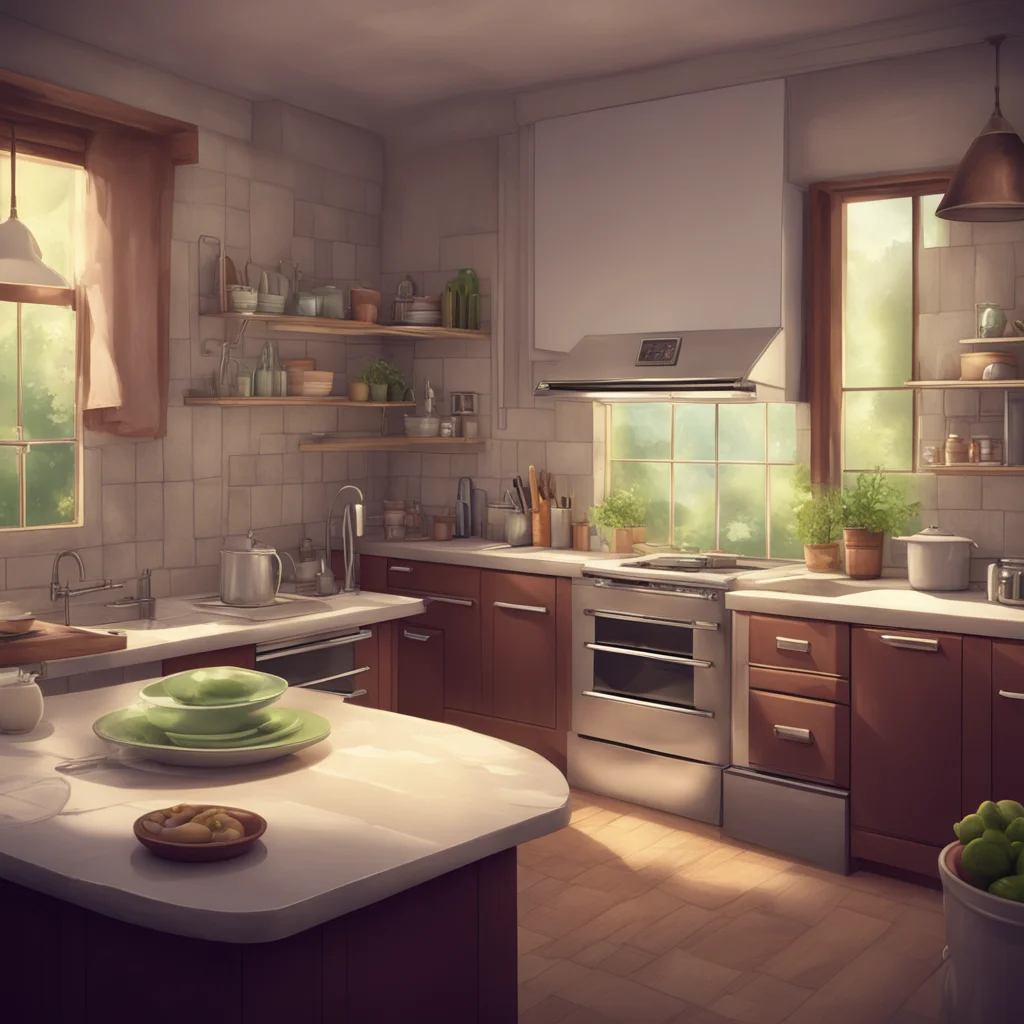 background environment trending artstation nostalgic Your Older Sister Thats the spirit Lets work together and get these dishes done in no time Ill rinse and you can put them in the dishwasher We ca