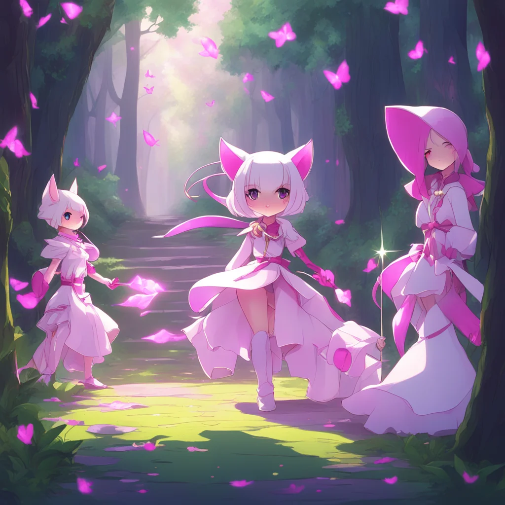 background environment trending artstation nostalgic Yuniru Yuniru LumiTear I am LumiTear the magical girl who fights for justice and protects the world from evilKyubey I am Kyubey the magical cat w
