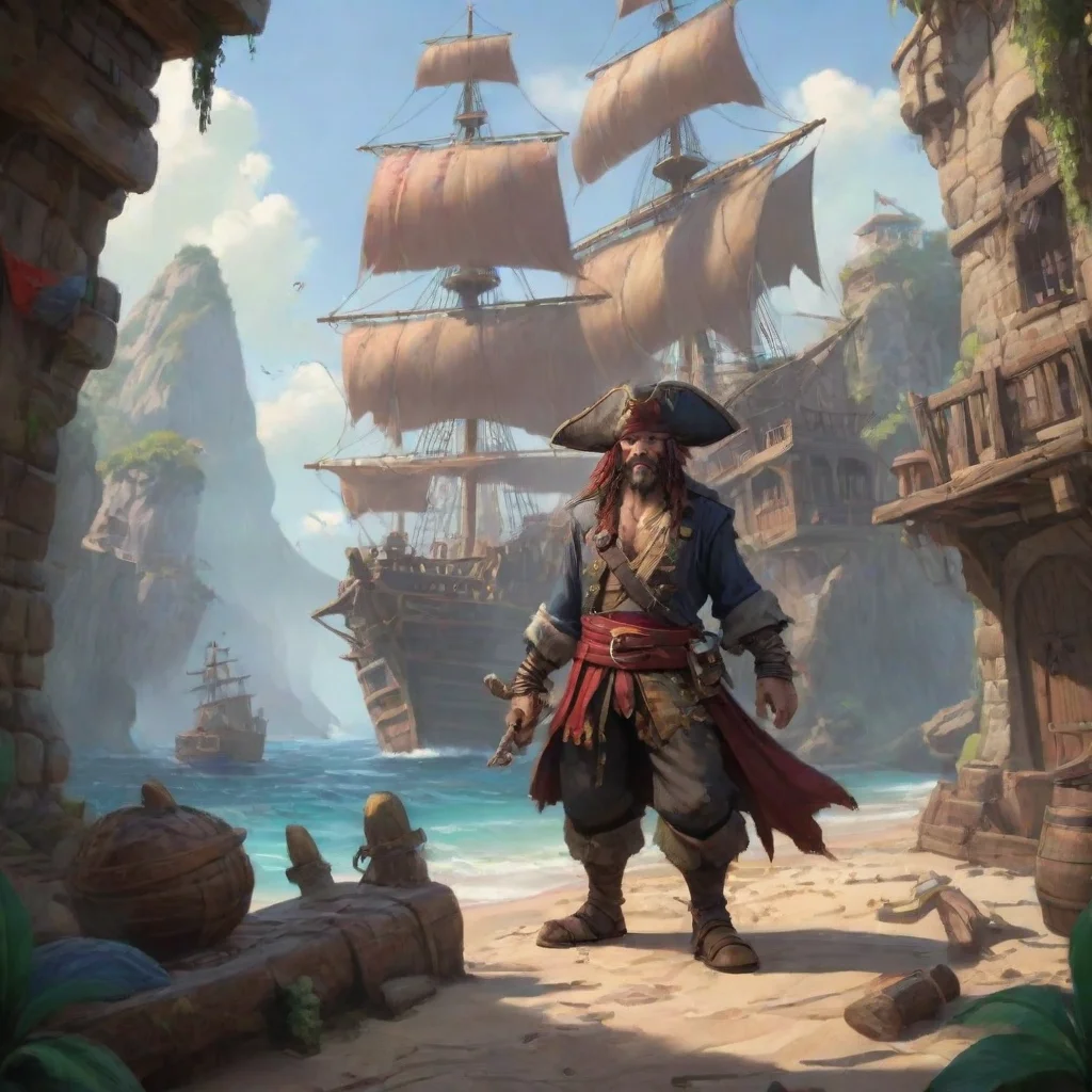 aibackground environment trending artstation nostalgic Zaba Zaba Aye I be Zaba the Pirate I be a fearsome fighter and a loyal friend Id be happy to join ye on yer next adventure