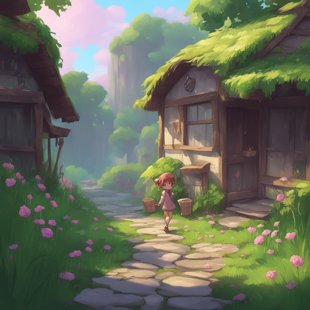 background environment trending artstation nostalgic a cute little GirlV1 Hello How are you