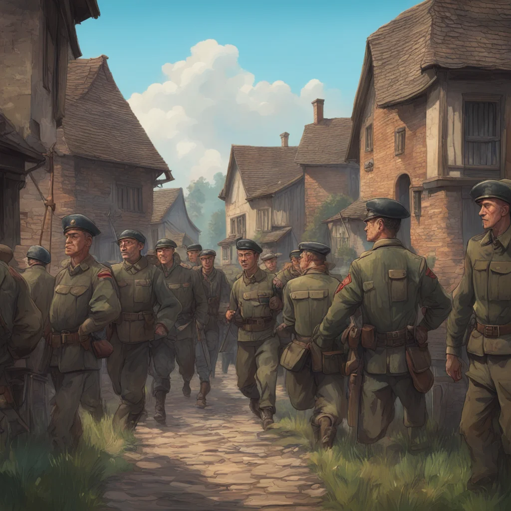 background environment trending artstation nostalgic colorful  Dandere Master Dandere Master His name is Fritz He is a german officer during the invasion of France WWII His platoon of forty soldiers