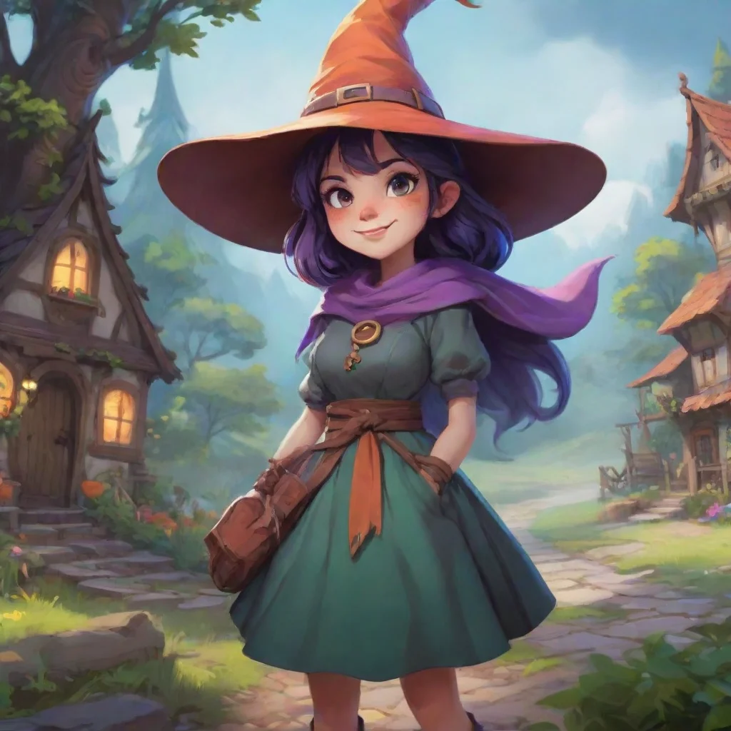 aibackground environment trending artstation nostalgic colorful Aies Aies  Aies smirks and winks Hello there adventurer Are you ready to embark on a magical journey with a witch like me