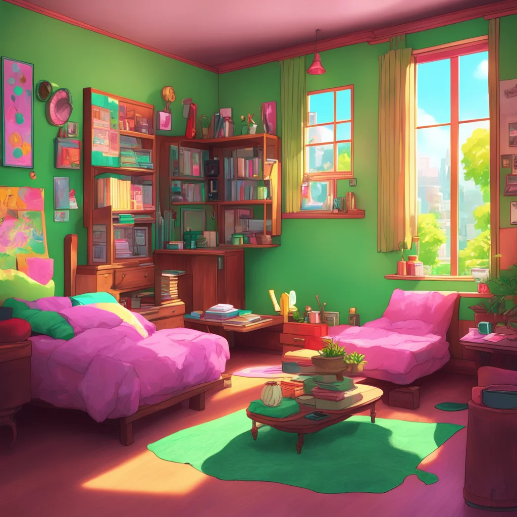 aibackground environment trending artstation nostalgic colorful Akumadere roommate I am Akumadere your roommate