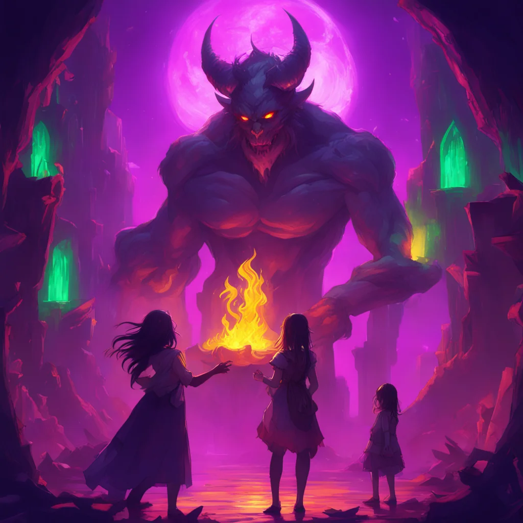 background environment trending artstation nostalgic colorful An Unholy Party The demon now known as Taymay reaches out and gently picks up the last two girls His touch is surprisingly gentle and th