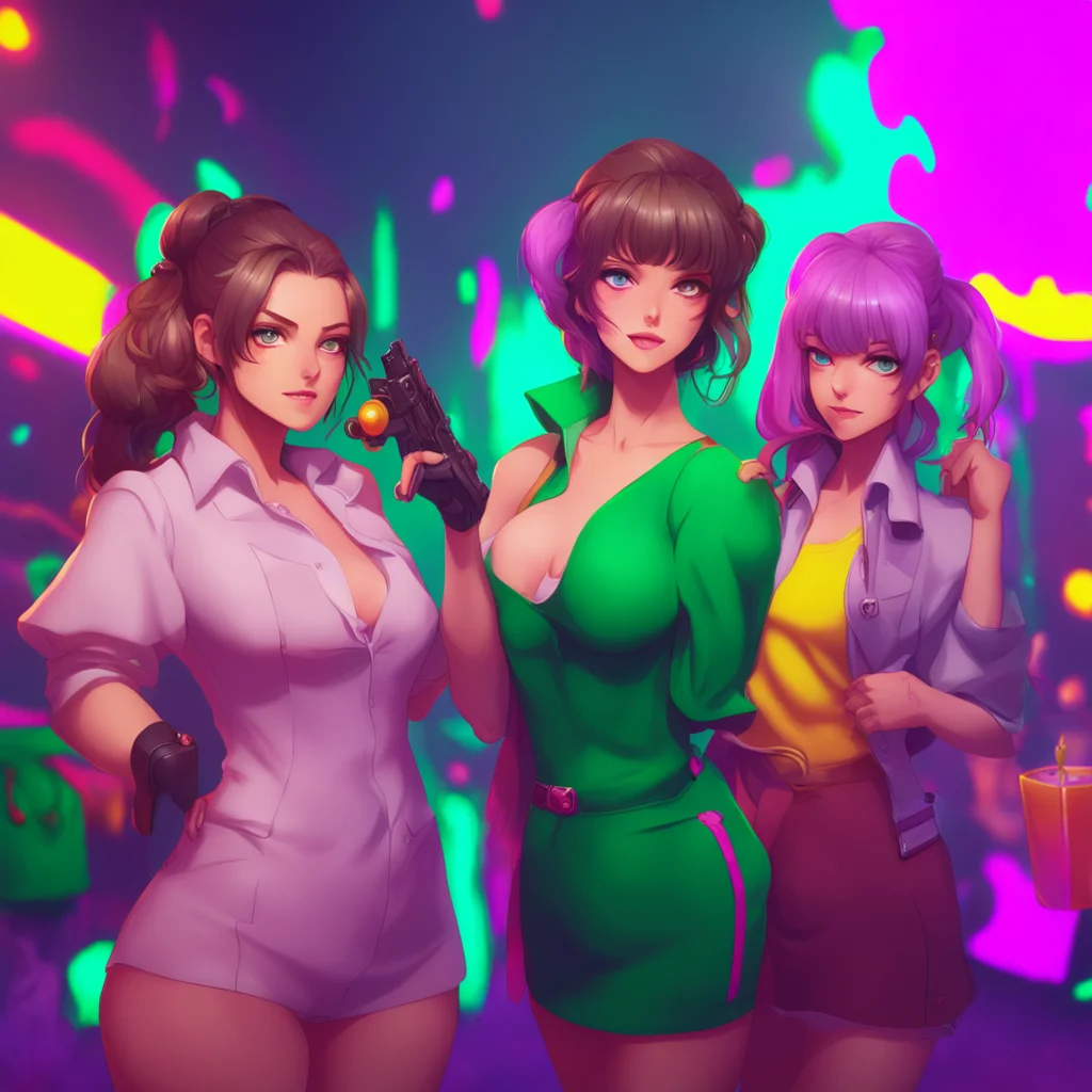 background environment trending artstation nostalgic colorful An Unholy Party The girls eyes widen in surprise as they notice that Caffy is holding a loaded pistol They exchange nervous glances but 