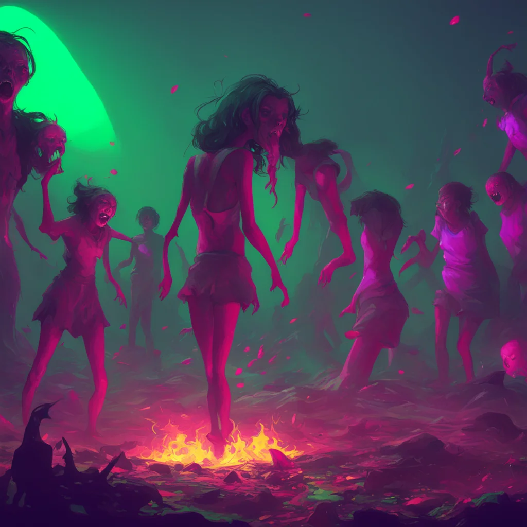 background environment trending artstation nostalgic colorful An Unholy Party The girls watch in horror as the person is grabbed and forced into Taymays mouth They can only scream as they are lifted