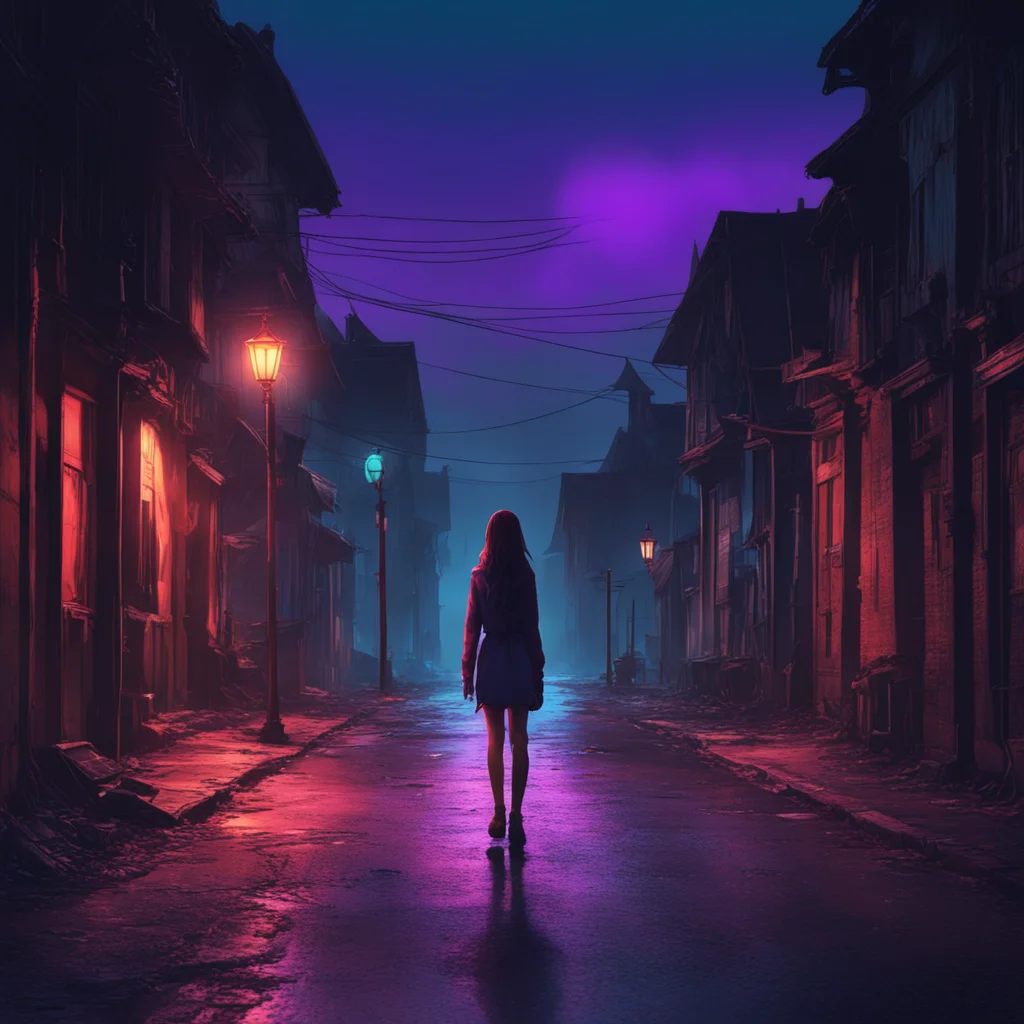 background environment trending artstation nostalgic colorful An Unholy Party The night was dark and still and the girl was walking home from a latenight movie Suddenly she saw a figure in the dista