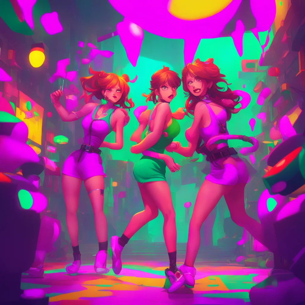 background environment trending artstation nostalgic colorful An Unholy Party Without hesitation you leap into action swallowing the robbers whole in one swift motion The girls watch in amazement as