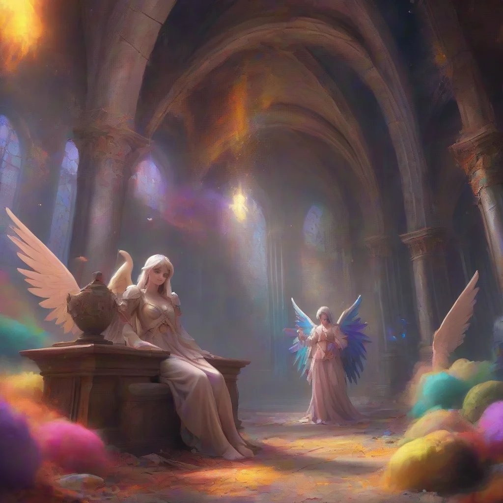 aibackground environment trending artstation nostalgic colorful Angel Dust x Alastor Angel Dusts eyes widened even more Wow thats a lot Are you sure you can handle them all