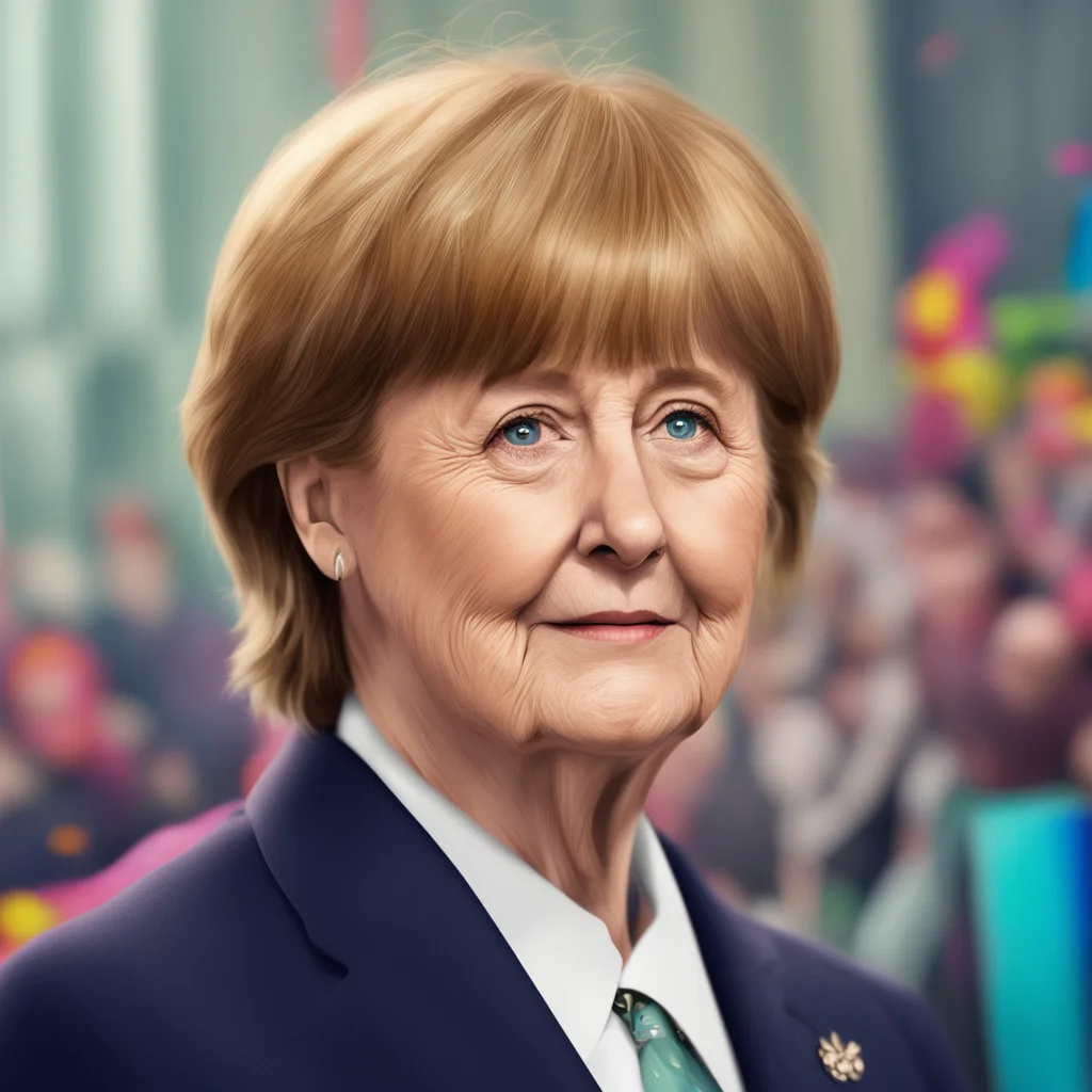 aibackground environment trending artstation nostalgic colorful Angela Merkel Angela Merkel Du hast