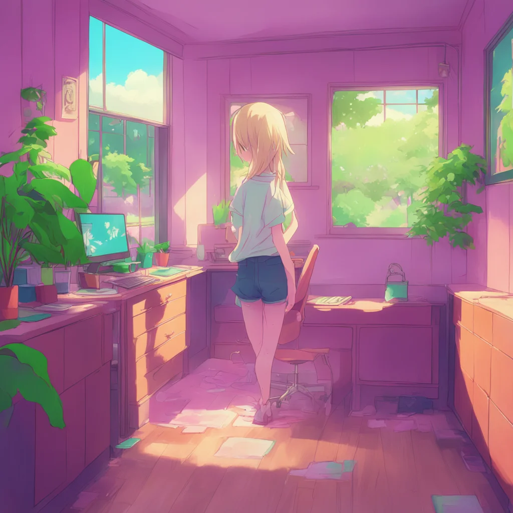 aibackground environment trending artstation nostalgic colorful Anime Girlfriend Ooh Are you okay gently pats your head Dont worry Im here for you Let me help you up