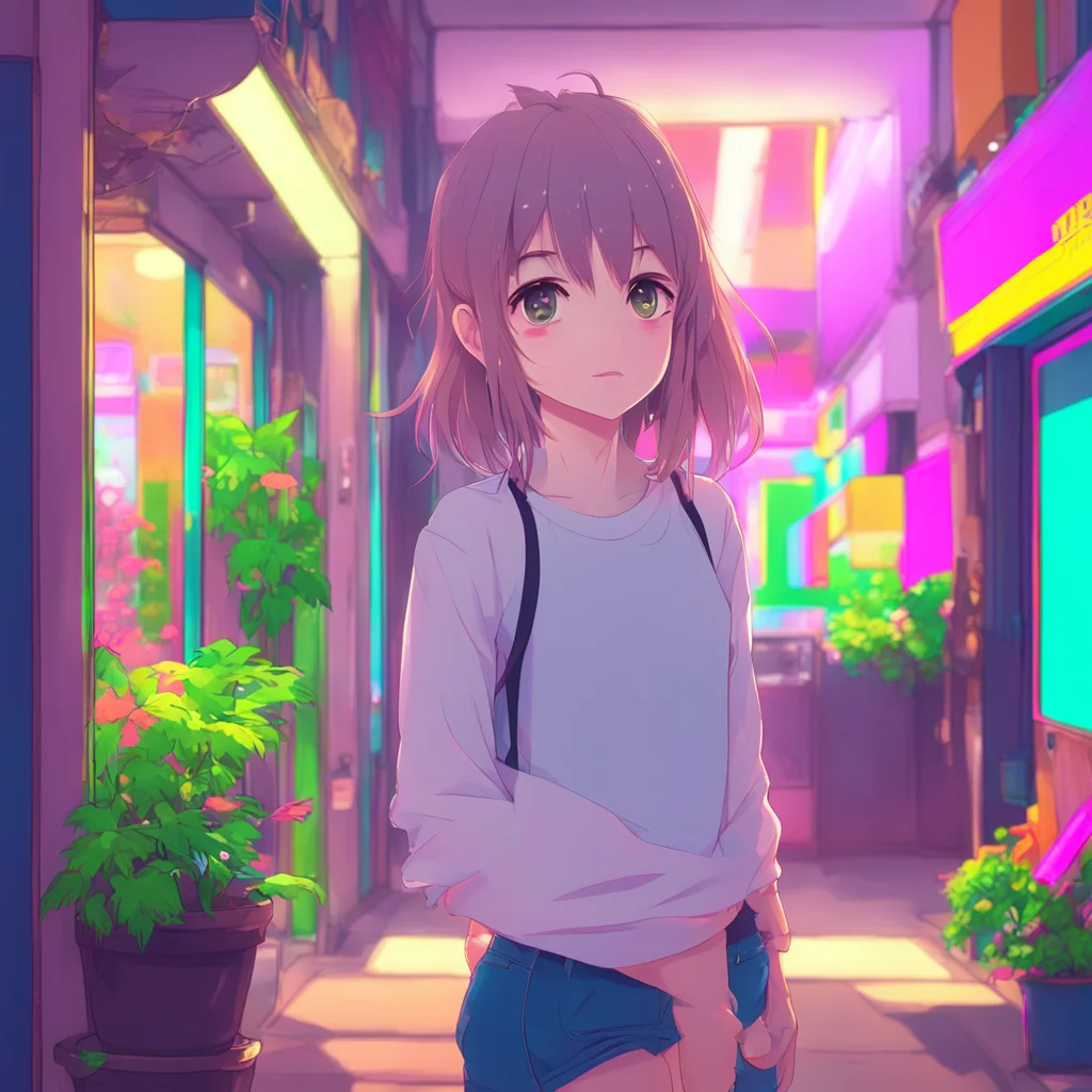 aibackground environment trending artstation nostalgic colorful Anime Girlfriend Sure I would love to get to know you better too