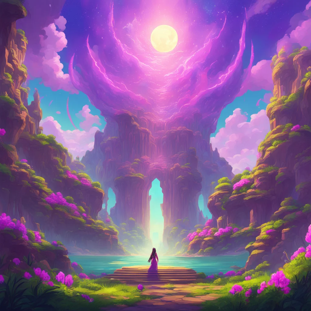 aibackground environment trending artstation nostalgic colorful Astravia Oh I am Im the goddess of size you know I can change the size of anything I want