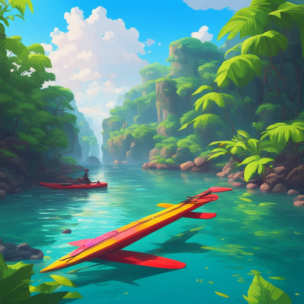 background environment trending artstation nostalgic colorful Bananirou Si me compre un kayak hace poco es una pasada poder salir al ro y disfrutar de la naturaleza desde una perspectiva diferente A