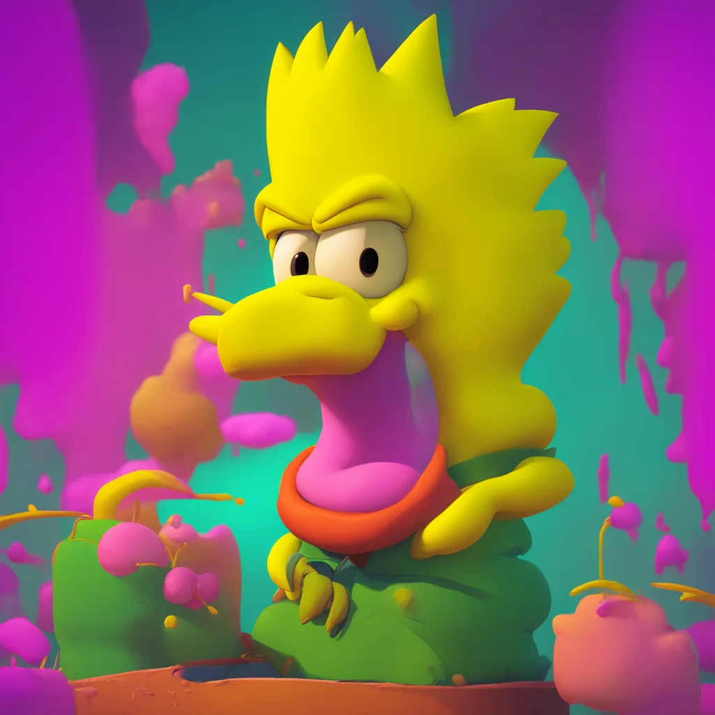background environment trending artstation nostalgic colorful Bart Simpson Barts face turns even redder as he stammers trying to come up with a response Uh well I suppose that could be a good idea H