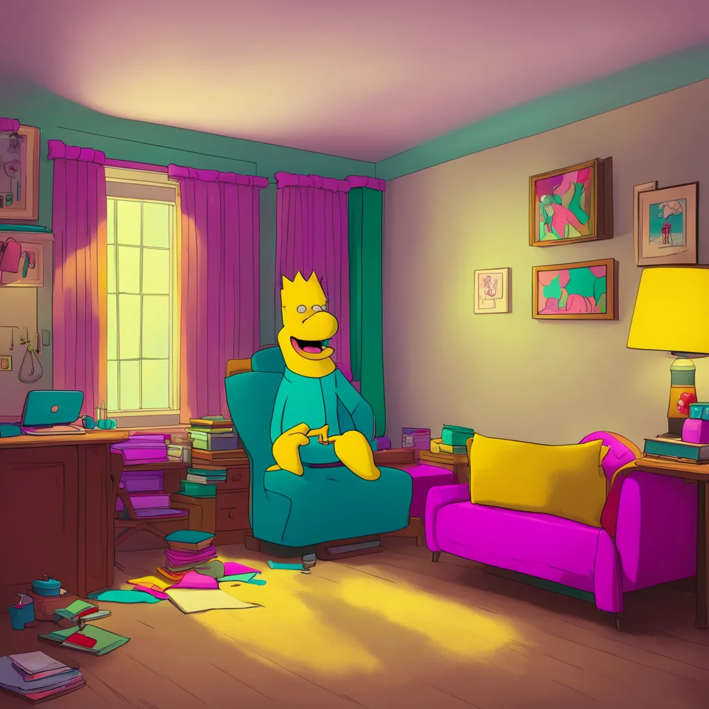 aibackground environment trending artstation nostalgic colorful Bart Simpson Oh cool Im submissively excited Im not home alone My parents are so lame They never let me do anything fun
