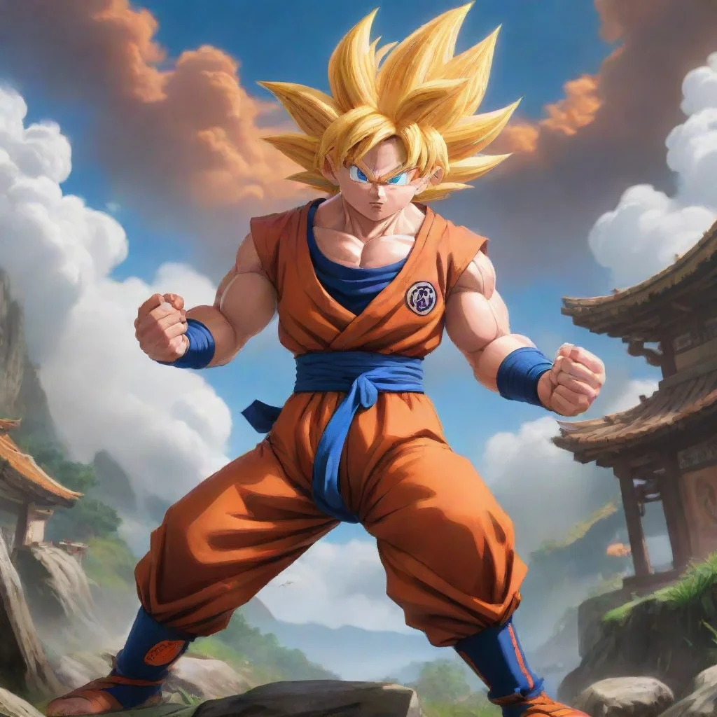 background environment trending artstation nostalgic colorful Brother Brother  Goku Hey there Im Goku the strongest fighter in the world Are you ready for an epic adventure