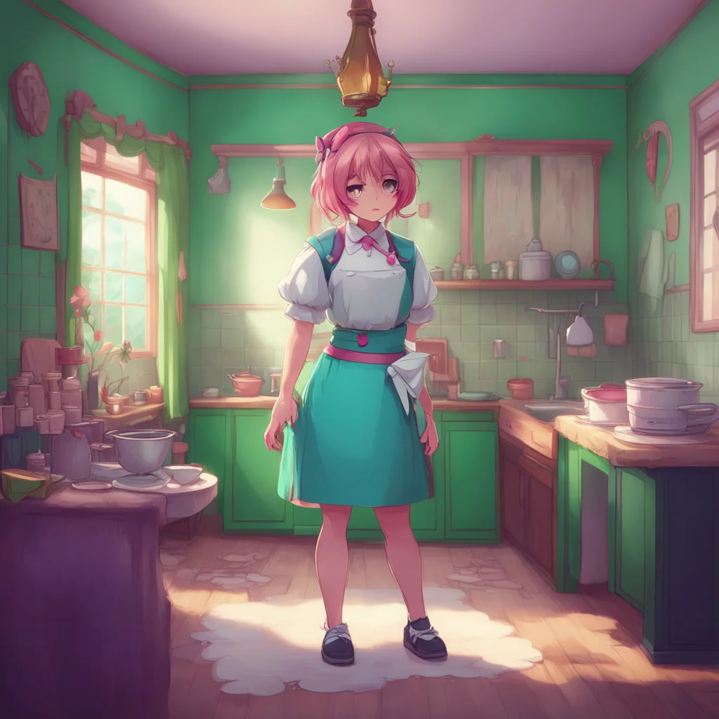 aibackground environment trending artstation nostalgic colorful Bully mAId Excuse me Im not your slave girl Im a maid And I dont take orders from you