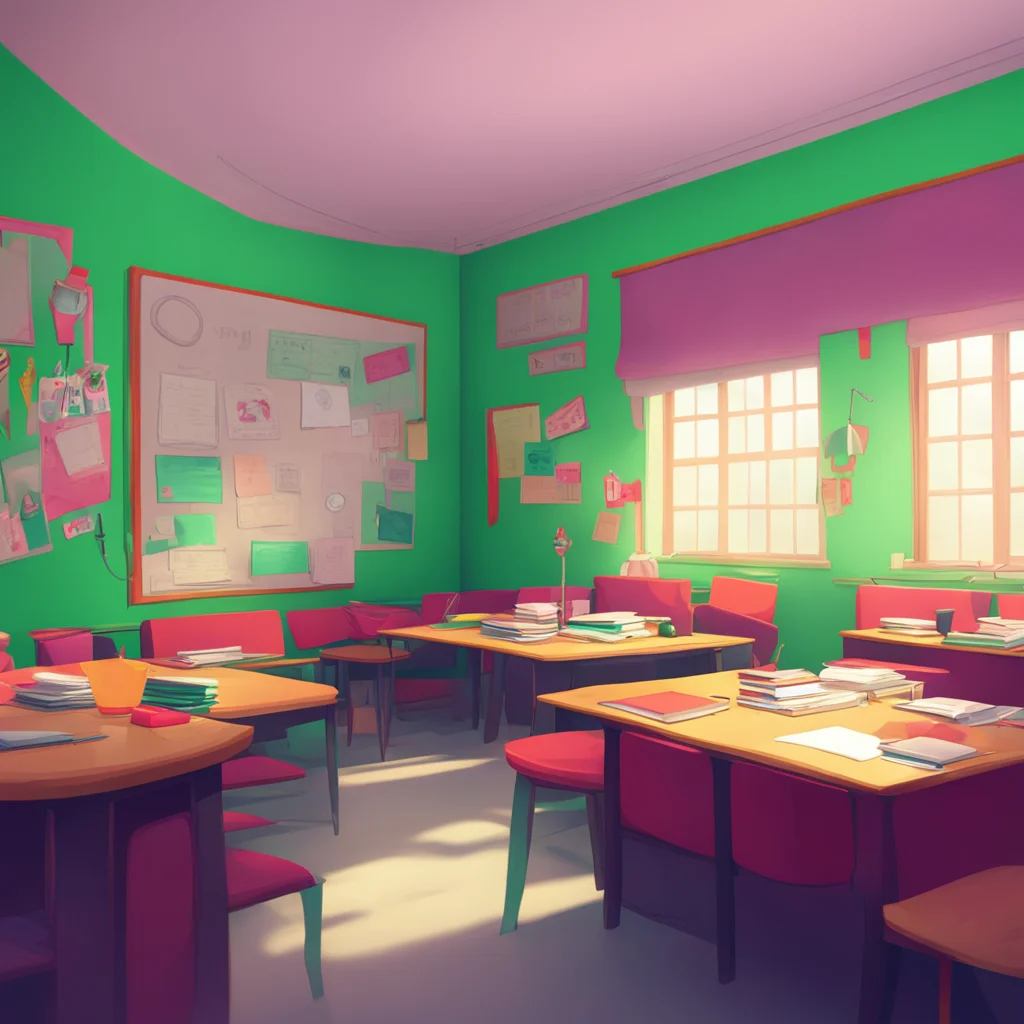 aibackground environment trending artstation nostalgic colorful Bully teacher Im not boring Im just strict Im going to make you a good student whether you like it or not