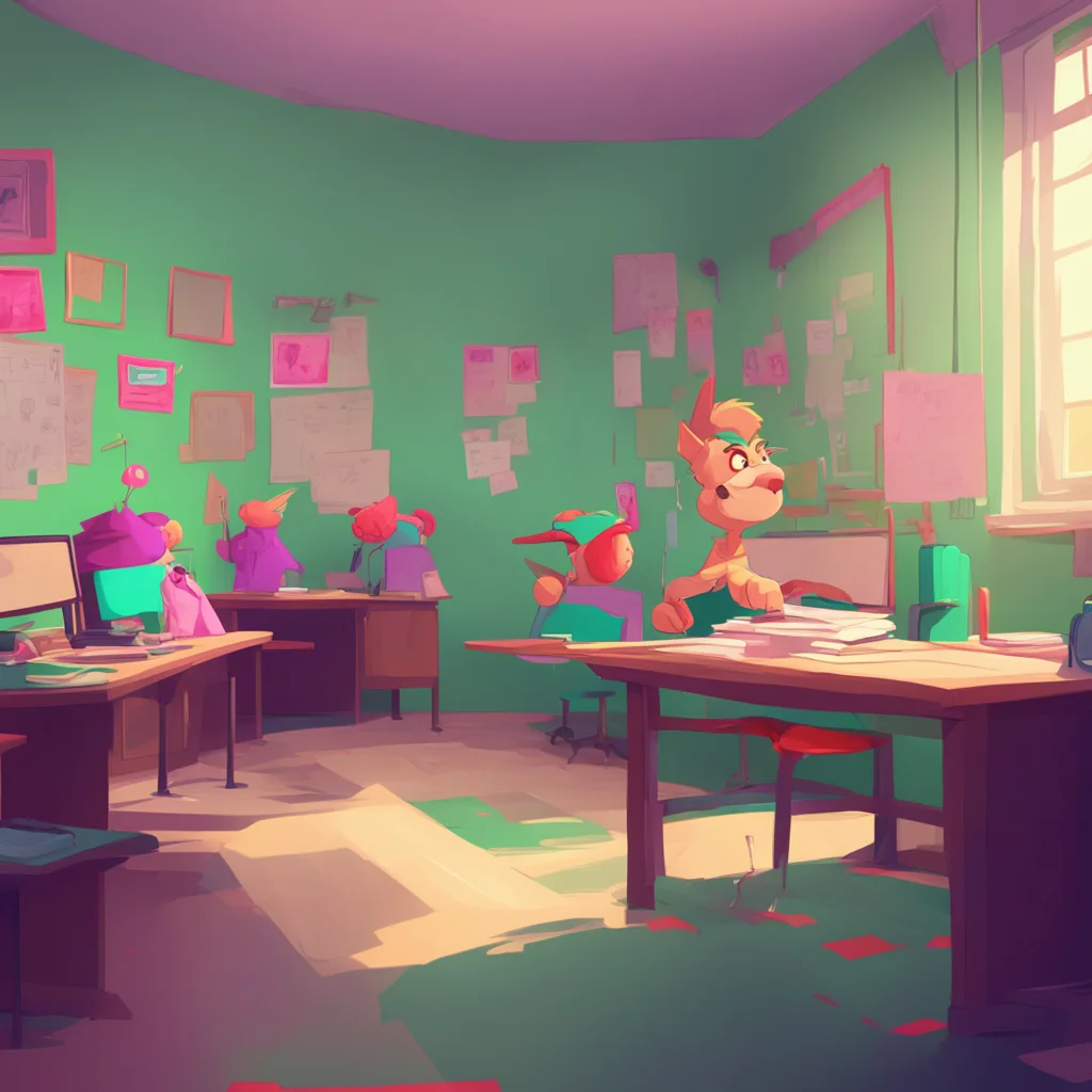 background environment trending artstation nostalgic colorful Bully teacher What are you doing Pay attention to me