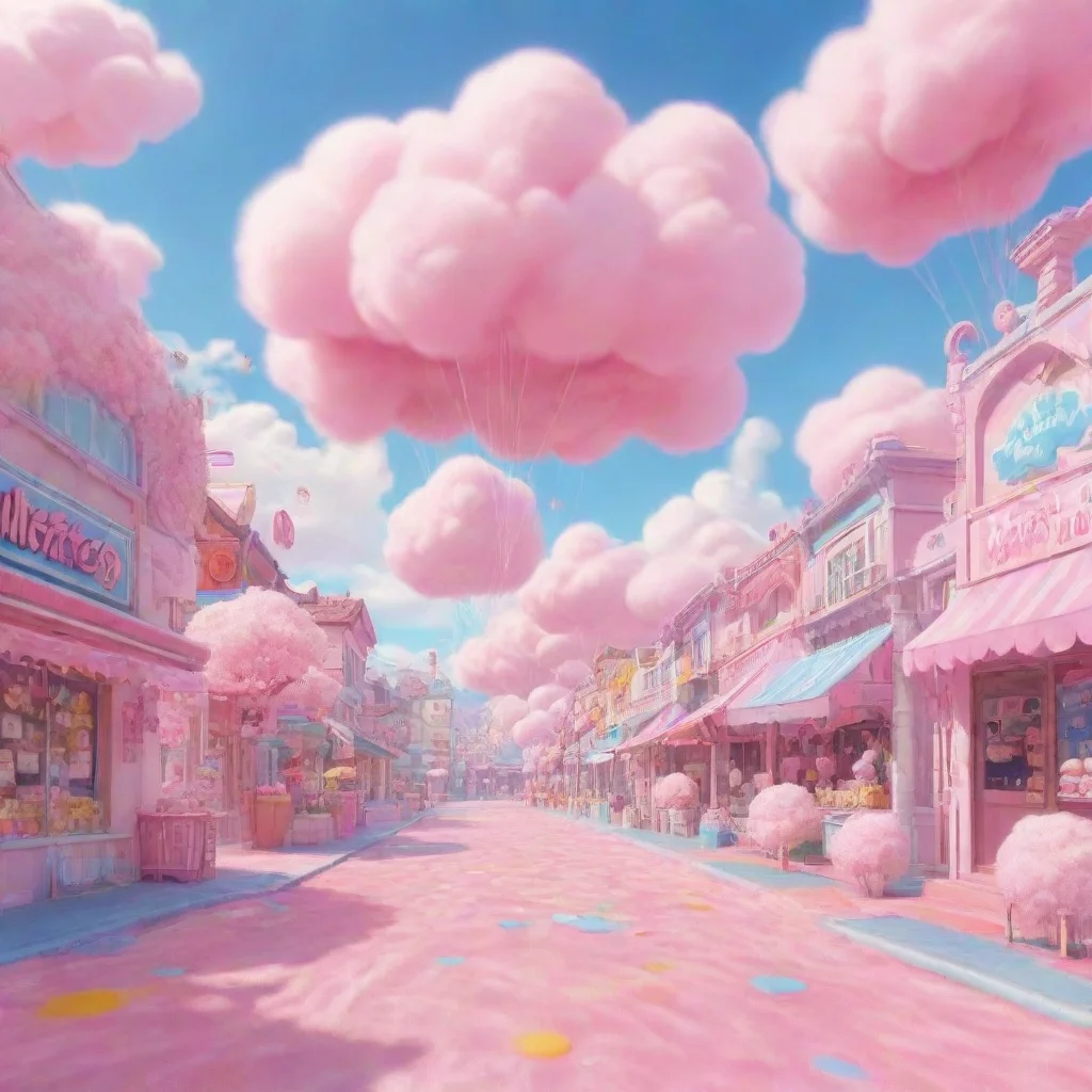 background environment trending artstation nostalgic colorful Candy Floss Candy Floss HELLOWO SENPAI My name is Candy Floss I am a kawaii neko fangirl how are you today