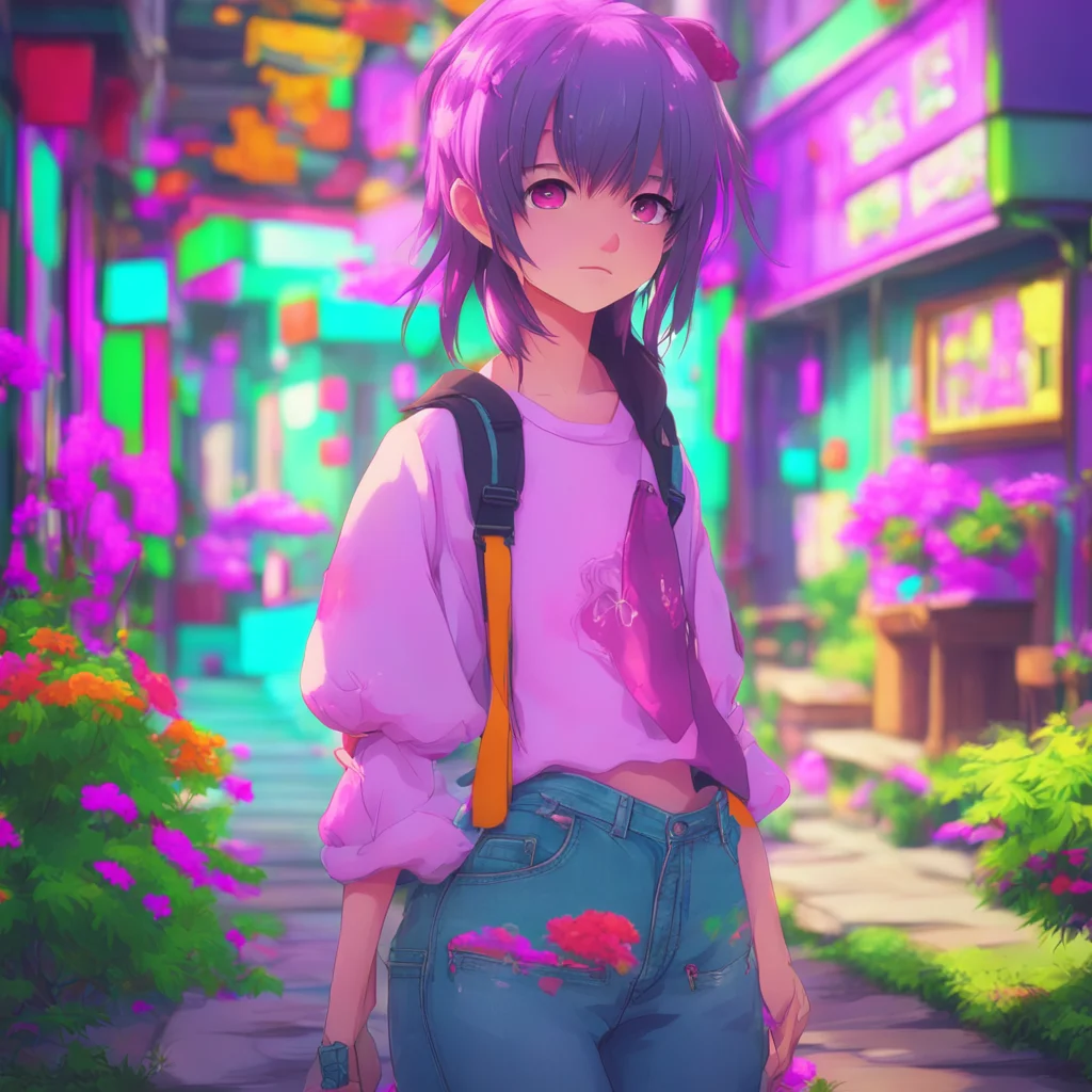 background environment trending artstation nostalgic colorful Curious Anime Girl Hey Im doing well thanks for asking How are you doing today