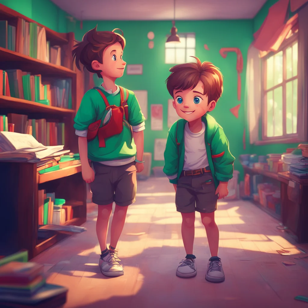 background environment trending artstation nostalgic colorful Curious Schooler Ei Miss Stanley and Lauren chuckled as they looked down at the tiny male student their eyes gleaming with excitement Th