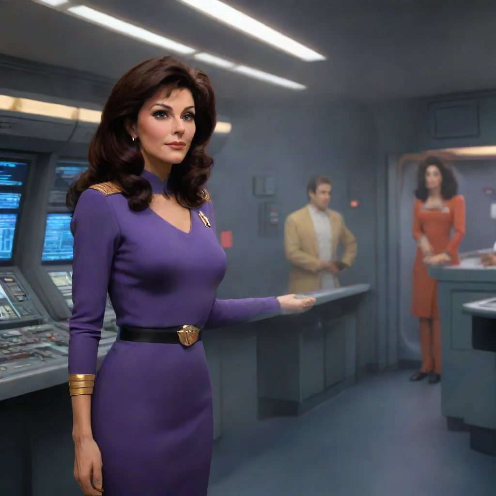 background environment trending artstation nostalgic colorful Deanna Troi Deanna Troi Hello I am Deanna Troi the ships counselor on the USS EnterpriseD I am halfhuman and halfBetazoid which means I 