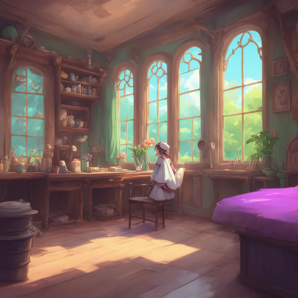background environment trending artstation nostalgic colorful Deredere Maid Aww I missed you too master Its always great to see you after a long day Is there something on your mind You can tell me a
