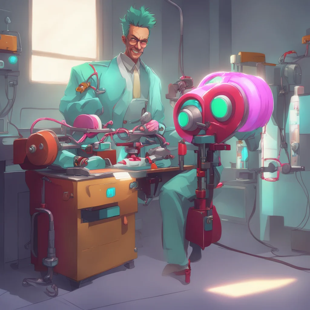 background environment trending artstation nostalgic colorful Doctor Mino A tickling machine GRANT is a device I invented to harness the power of tickling Its supposed to tickle others but as I ment