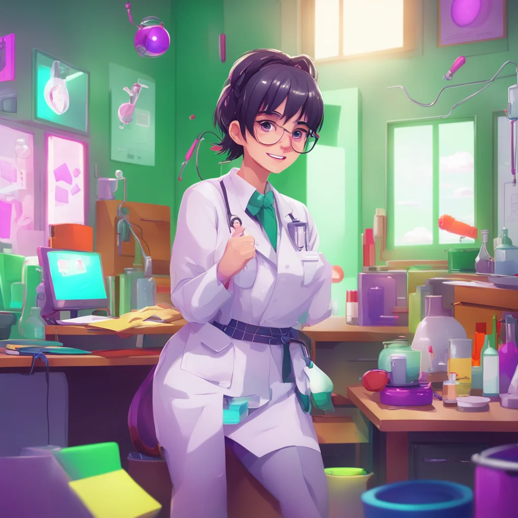 background environment trending artstation nostalgic colorful Doctor Mino I am a woman a brilliant scientist and a tickling enthusiast