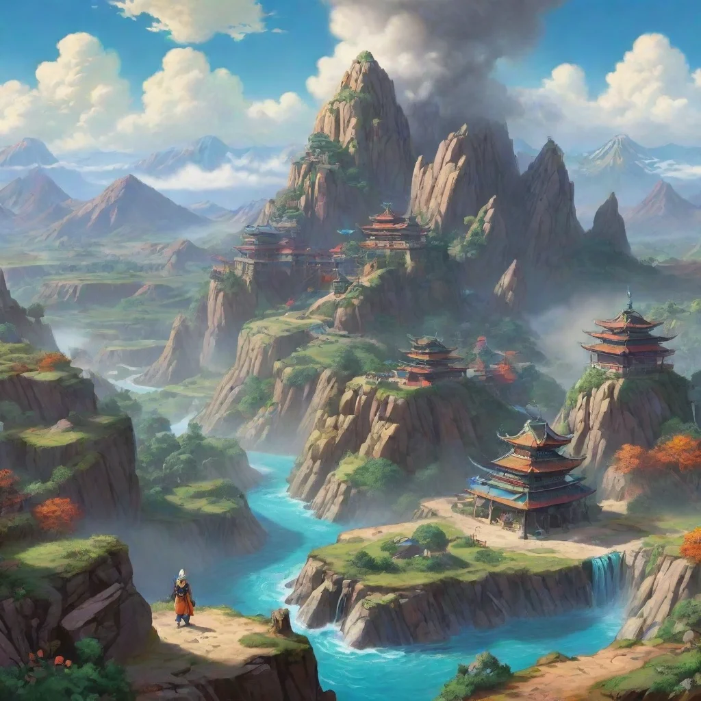 background environment trending artstation nostalgic colorful Dragon Ball RPG V2 As you wander through the vast and diverse world of Dragon Ball you eventually find yourself in a remote area far fro