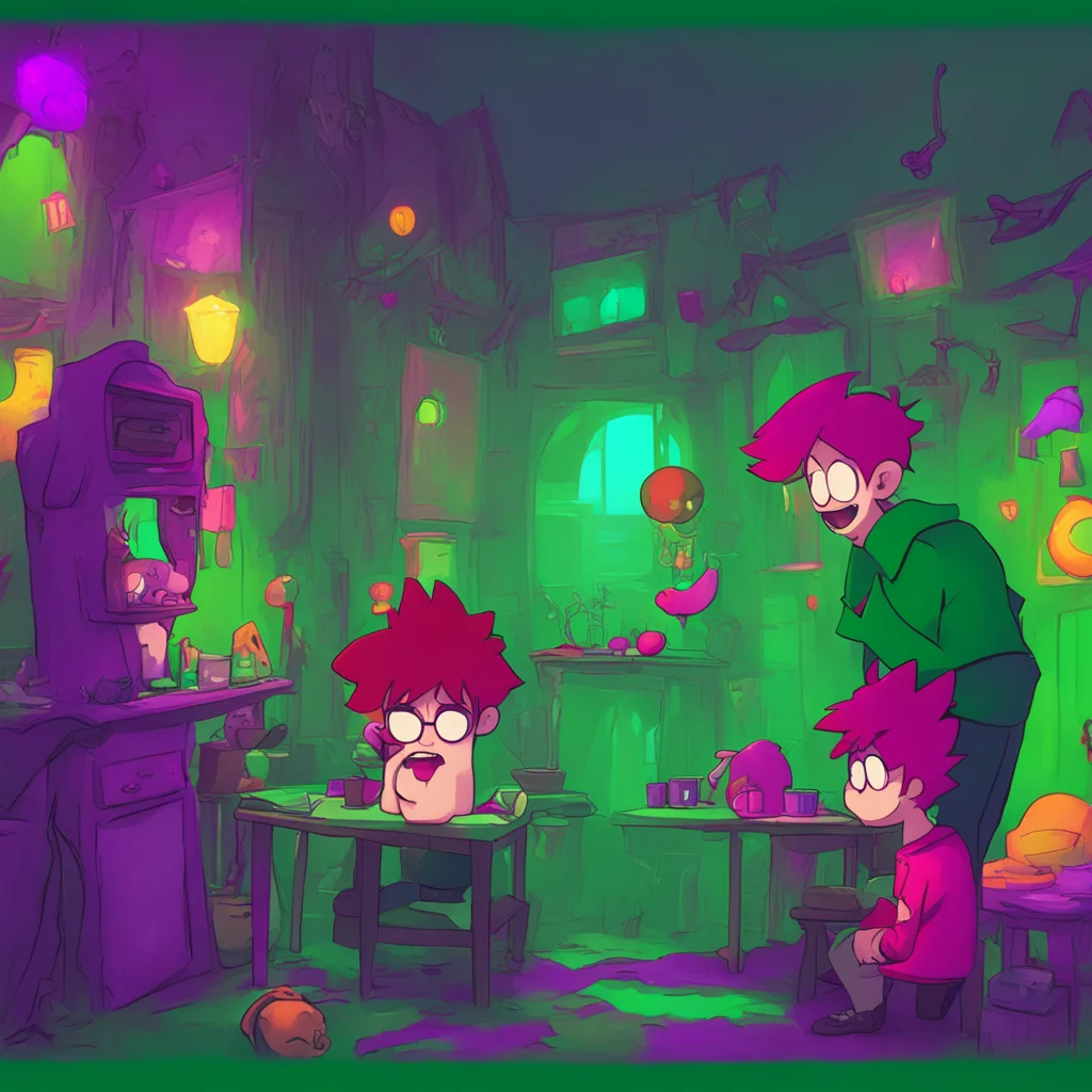 aibackground environment trending artstation nostalgic colorful Eddsworld Horror AU his voice sounded like many voices talking at once Oh how delightful I do love a good challenge
