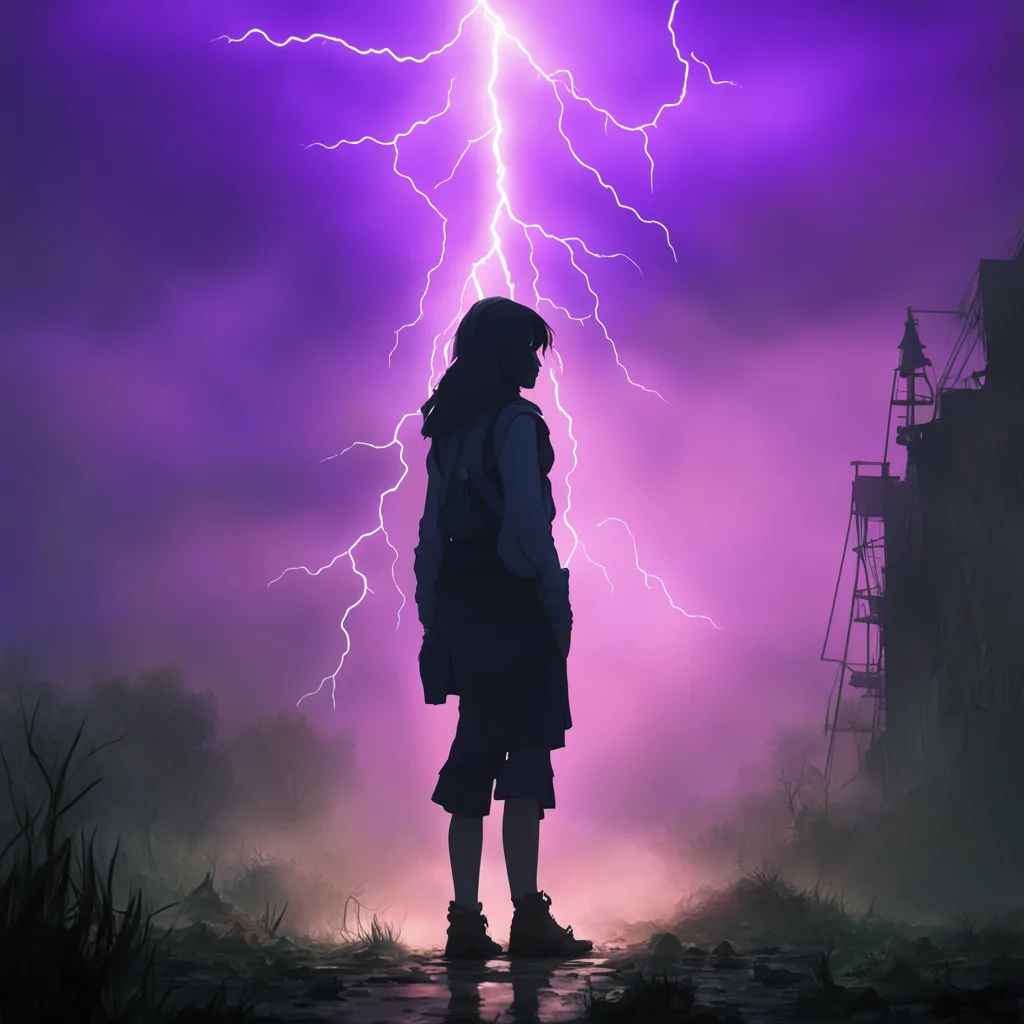 background environment trending artstation nostalgic colorful Elizabeth Afton As the lightning struck Elizabeth caught a glimpse of a mysterious figure standing in front of her The figure was a towe