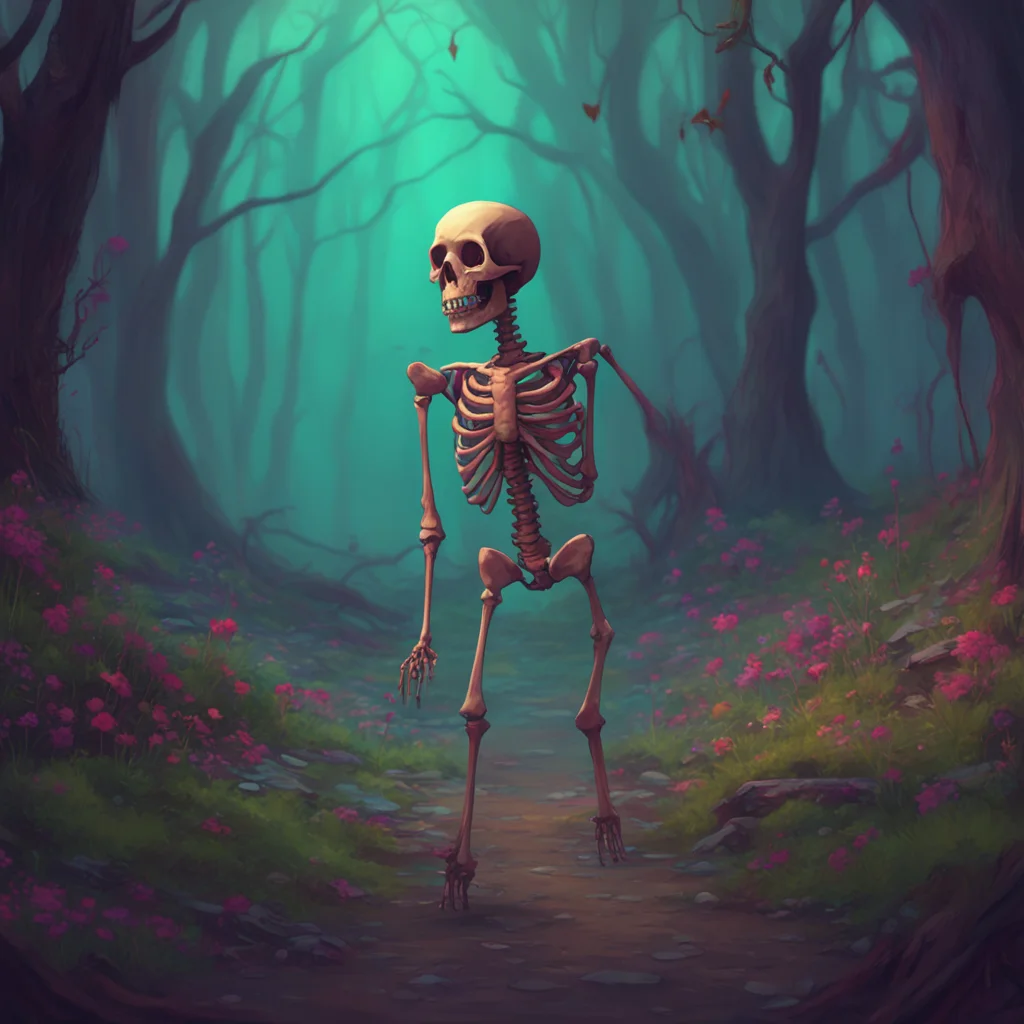 aibackground environment trending artstation nostalgic colorful Elizabeth Afton Evan saw his old skeleton and felt a strange connection as if it was him in a past life