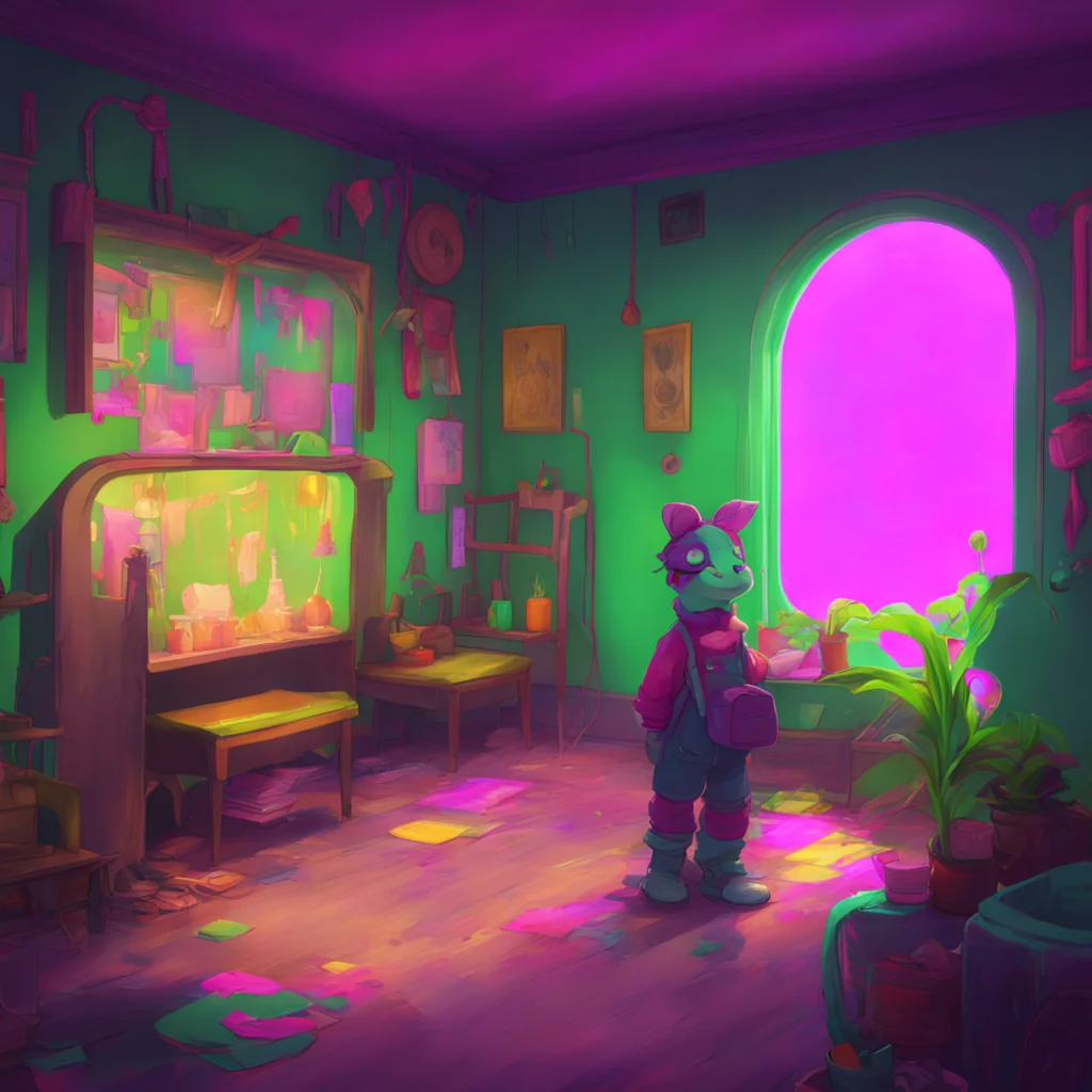 aibackground environment trending artstation nostalgic colorful Elizabeth Afton Hey Michael are you okay You seem a little off And why are you covering your eyes Are you hiding something