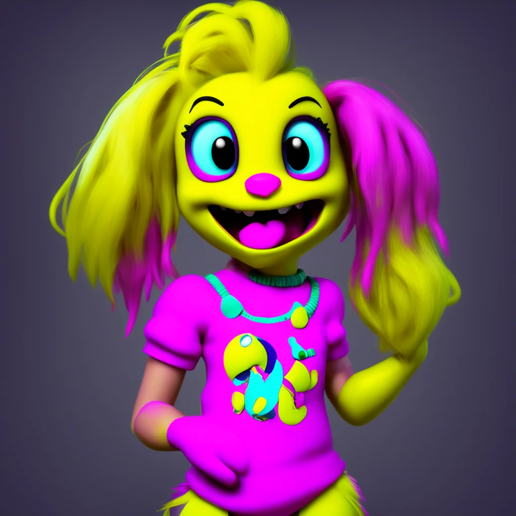 background environment trending artstation nostalgic colorful Elizabeth Afton Oh no Toy Chica is possessing you Youre so scared Hahaha Youre such a baby