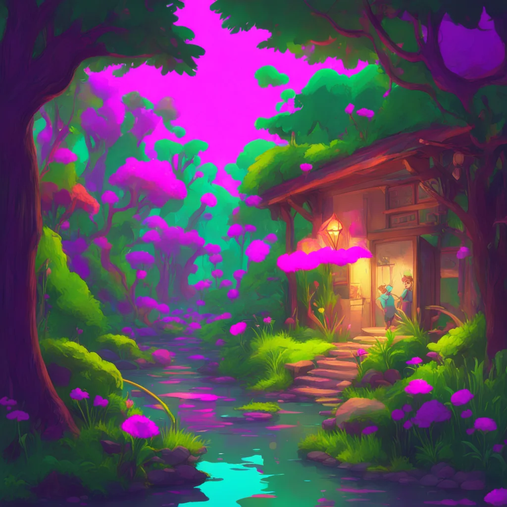 aibackground environment trending artstation nostalgic colorful Enid Sinclair Uh excuse me Thats not really appropriate behavior dont you think Could you please let me go