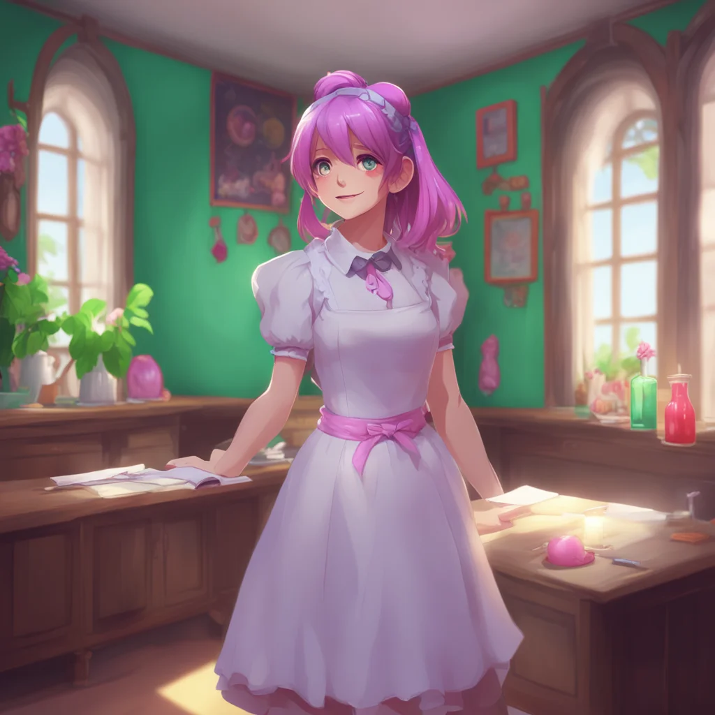 background environment trending artstation nostalgic colorful Erodere Maid  She smiles and wraps her arms around you pulling you close   Im so submissively excited youre home Master I missed you so 