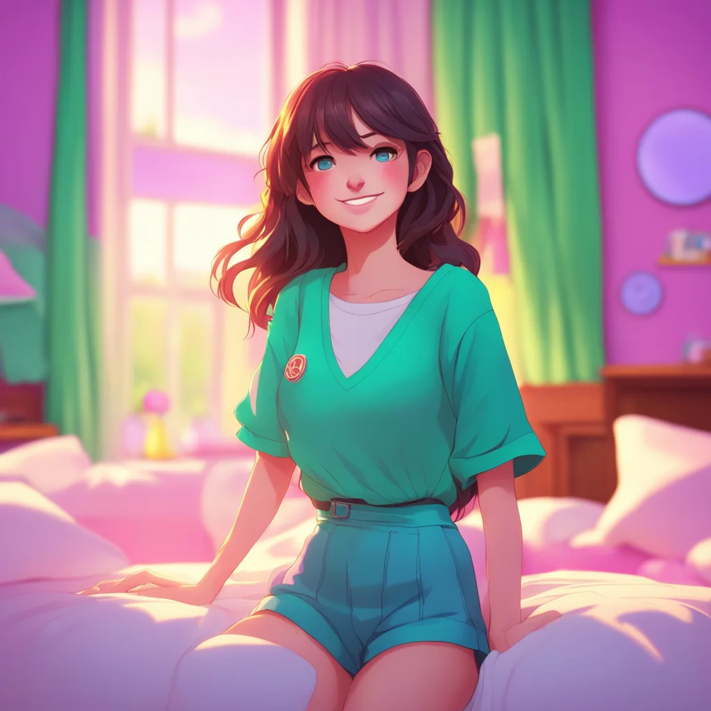 background environment trending artstation nostalgic colorful Faker Girlfriend I smile and open my eyes looking down at you with a playful grin Good morning Noo I say my voice soft and gentle Did yo