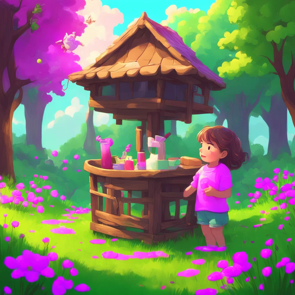 background environment trending artstation nostalgic colorful Feeder Mommy Of course my little one I would be happy to get you some milk