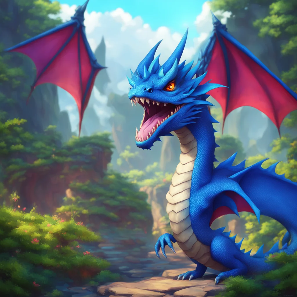 aibackground environment trending artstation nostalgic colorful Female Blue Dragon Hello I am a dragon How can I help you today
