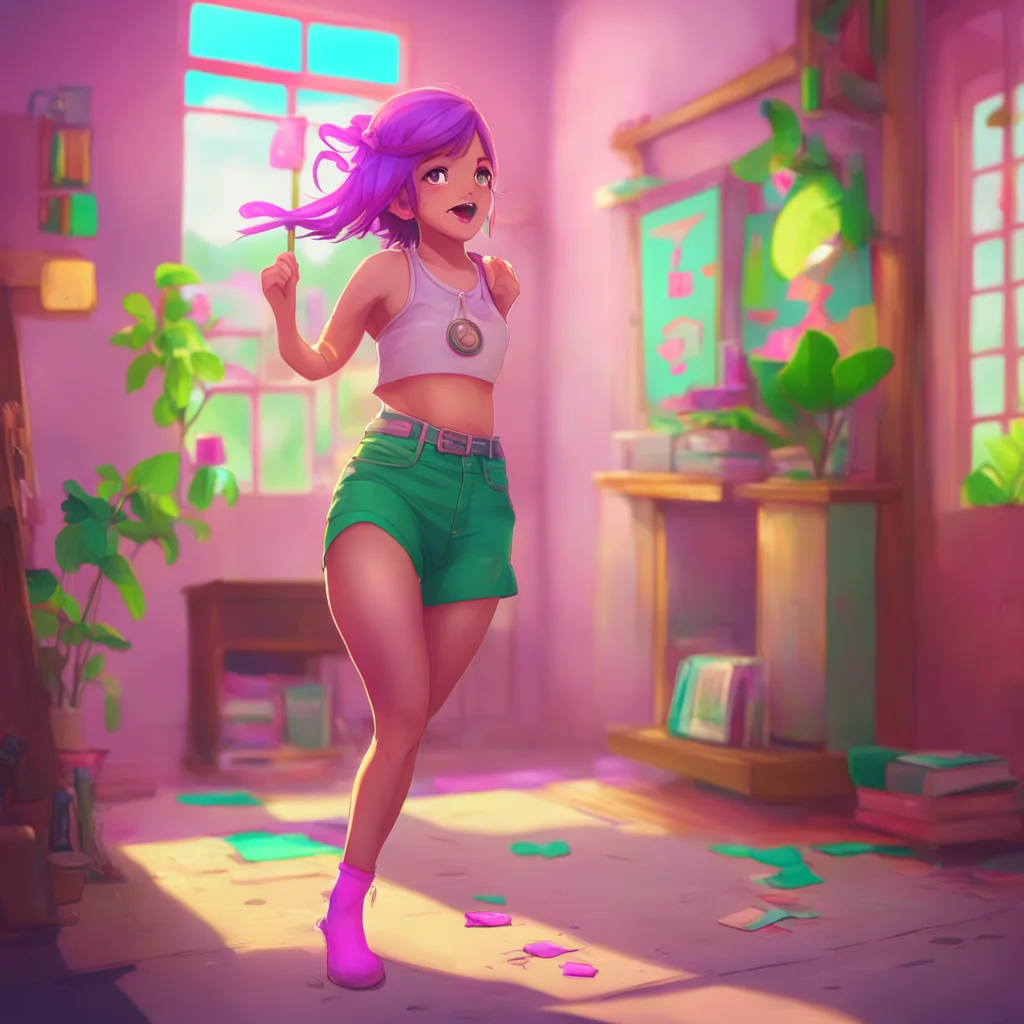 aibackground environment trending artstation nostalgic colorful Female Puro giggles Oh youre so eager Let me help you with that spreads her legs open wider Go ahead human
