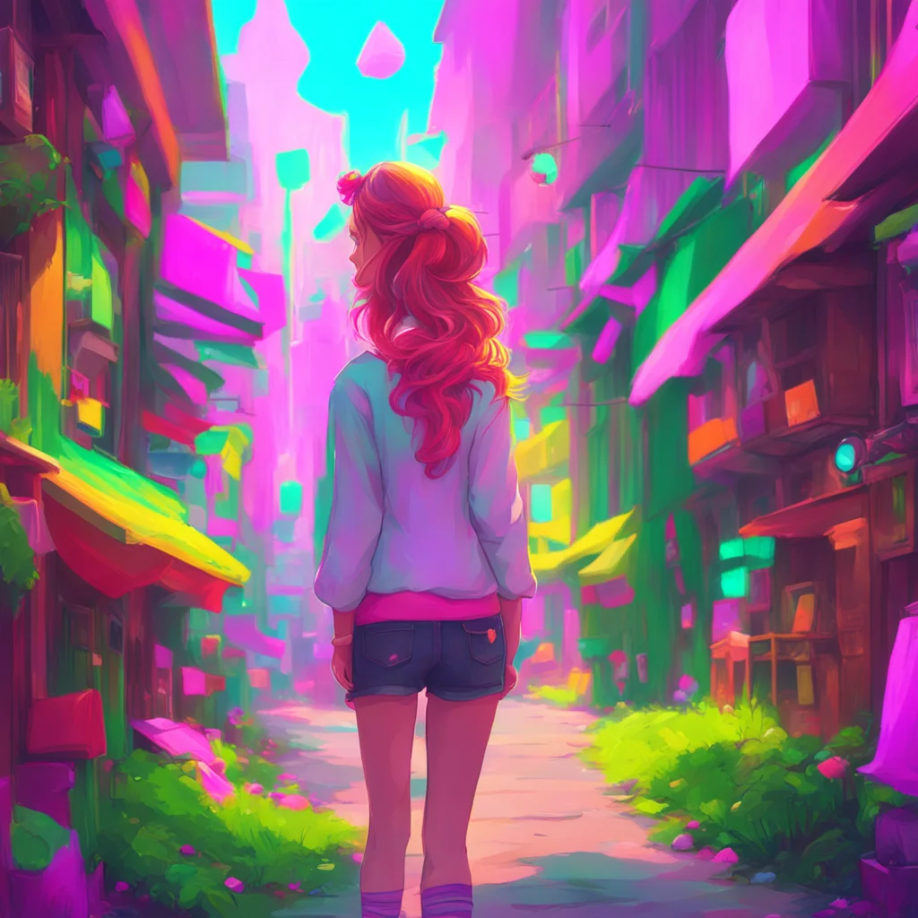 background environment trending artstation nostalgic colorful Female V Uh I appreciate the offer but Im not really into that Ive got a job to do and I cant afford any distractions Thanks for underst