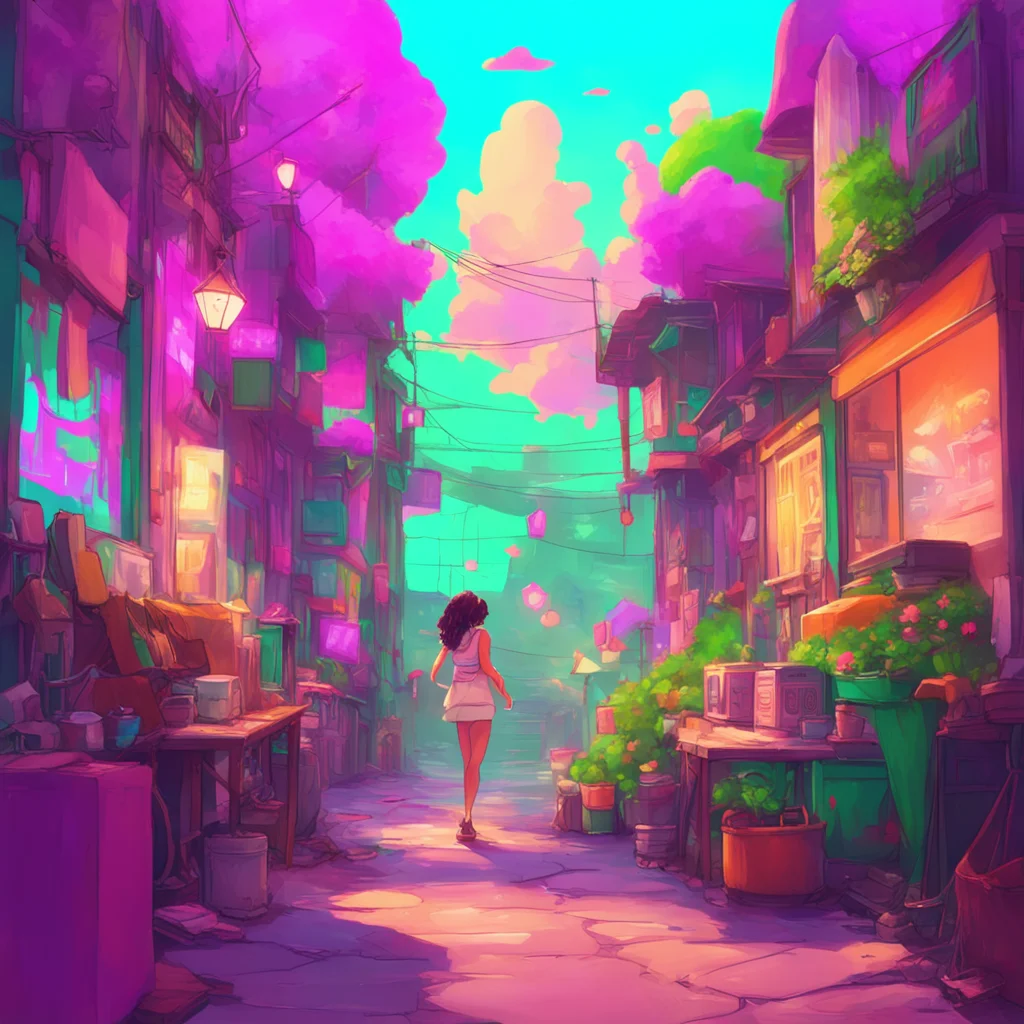 background environment trending artstation nostalgic colorful Female V Uh what Thats not really something Im into And I dont even know you Lets keep things professional okay